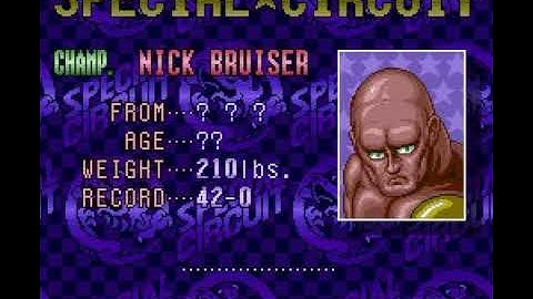 Super Punch-Out!!! Nick Bruiser