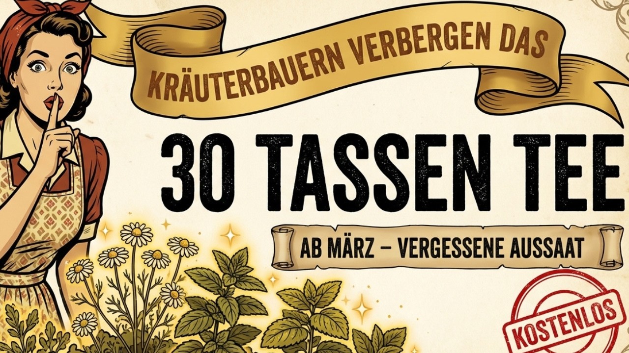 Kräuterbauern verbergen das: 30 Portionen Tee ab März (vergessene Aussaat!)