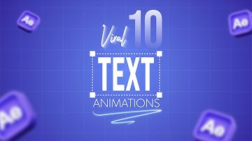 Top 10 Text Animation in After Effects | Text Animations in After Effects