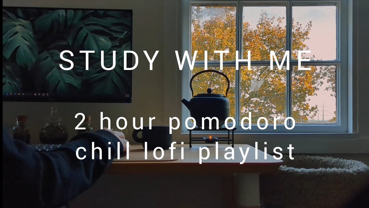 2 HOUR STUDY WITH ME | chill lofi playlist | pomodoro 25/5 - YouTube