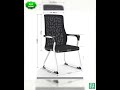 C4018B Black Mesh with Chrome Frame Visitor Office Chair