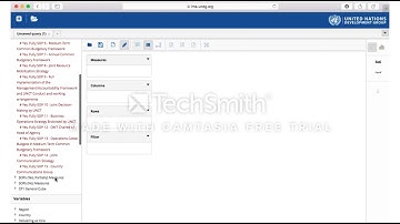 Short Video Tutorial to the UNDG IMS Report Builder