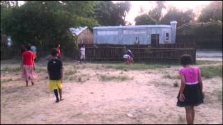 AYDC girls playing football