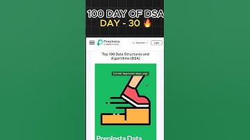 Day 30 /100 of DSA short series | Top 100 Data Structures and Algorithms (DSA) | Interview 🔥#dsa