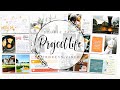 12x12 Double Page Project Life Process | Week 34