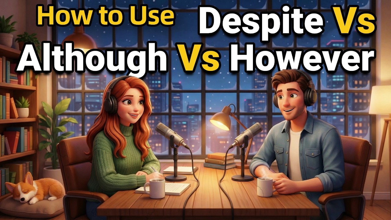How to Use DESPITE, ALTHOUGH & HOWEVER in Everyday English | Daily English Conversations