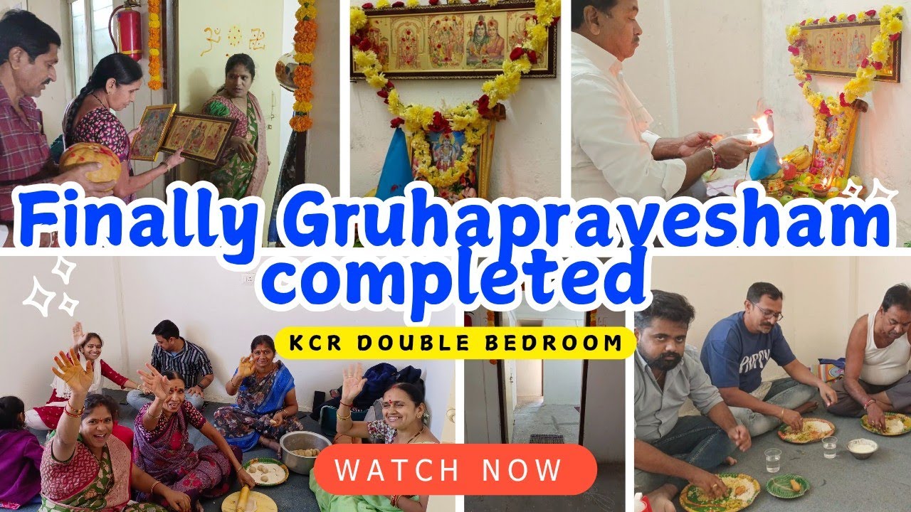KCR Double Bedroom || Gruhapravesham Video 
