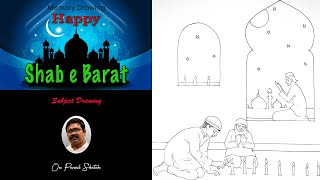 Shab E Barat Drawing Step By Step On Oil Pastels | Bakshish Ki Raat Hai |🌙  Shab E Barat Status 2021 screenshot 2