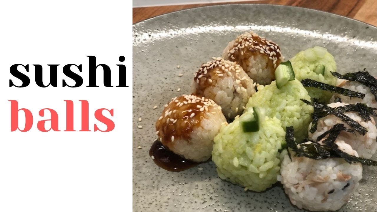 How to make easy Sushi rice balls YouTube