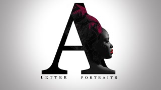 Black Face A Letter Portrait Text Editing| Text Masking Dark Face| A Letter Portrait Kaise  Kare