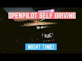 Openpilot 0.8.13 Self Driving Toyota at Night (Comma 2)