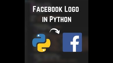 Facebook Logo In Python #shorts #youtube #python