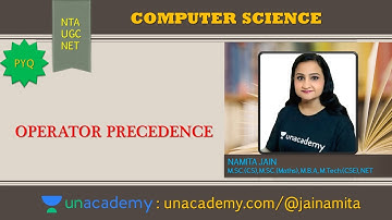 NTA UGC NET CS | OPERATOR PRECEDENCE | CRACK NTA UGC NET/JRF 2021 | NAMITA JAIN