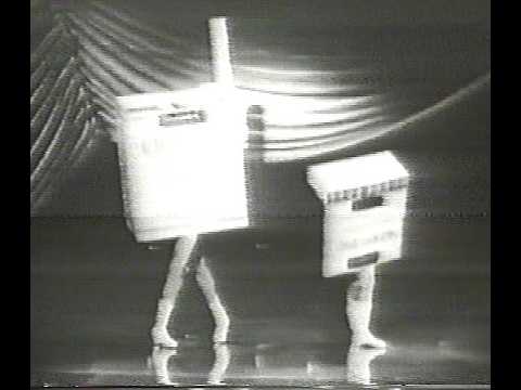dancing cigarette packs 1955 Old Gold TV commercial old gold dancing cigarette pack