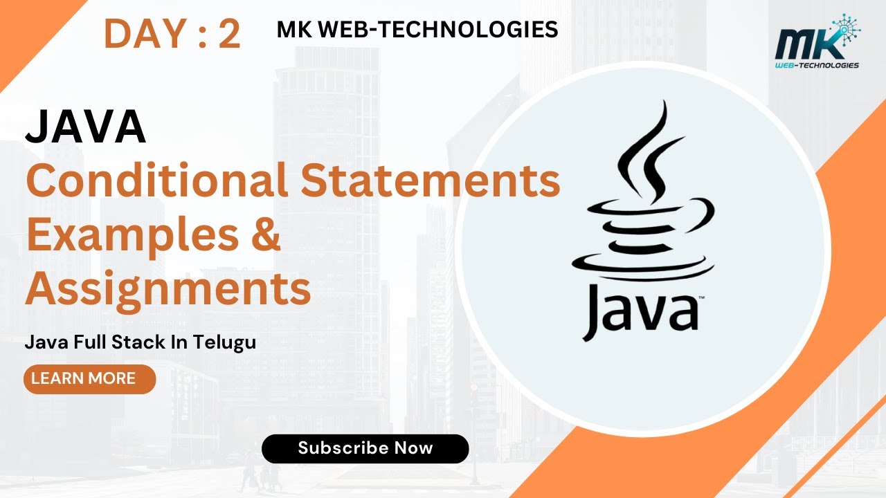 Day 2 |Conditional Statements in Java | Practical Examples ...