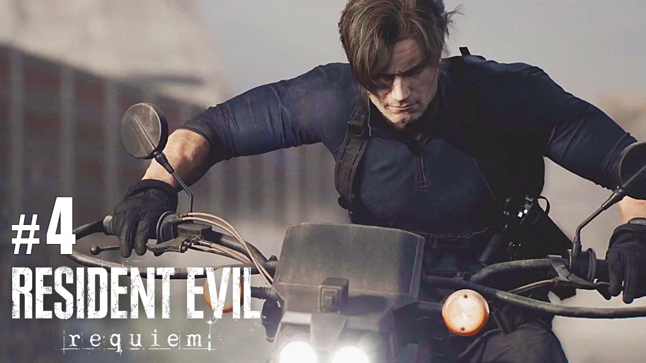 《惡靈古堡9：安魂曲 第4集》飛車對決帥到逆天了【阿津】Resident Evil Requiem #4