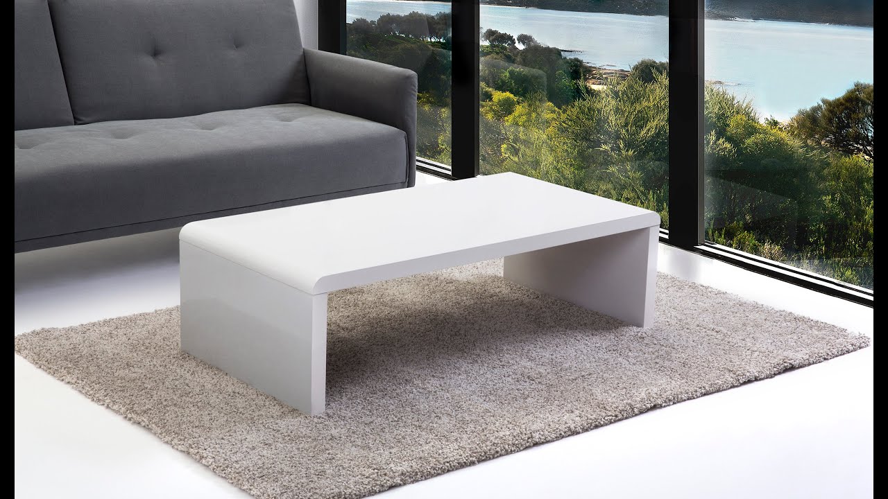 Beliani meuble tv table basse table d'appoint blanc ...