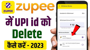 zupee me upi id delete kaise kare | zupee ludo me upi id kaise delete kare