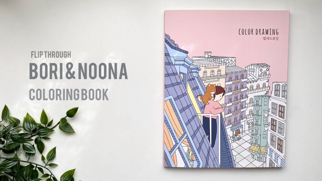 Flip Through - Coloring Book Adult | Bori & Noona - YouTube