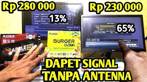 PERBANDINGAN SET TOP BOX TV DIGITAL MATRIX APPLE MERAH DENGAN MATRIX BURGER HIJAU| BAGUS MANA