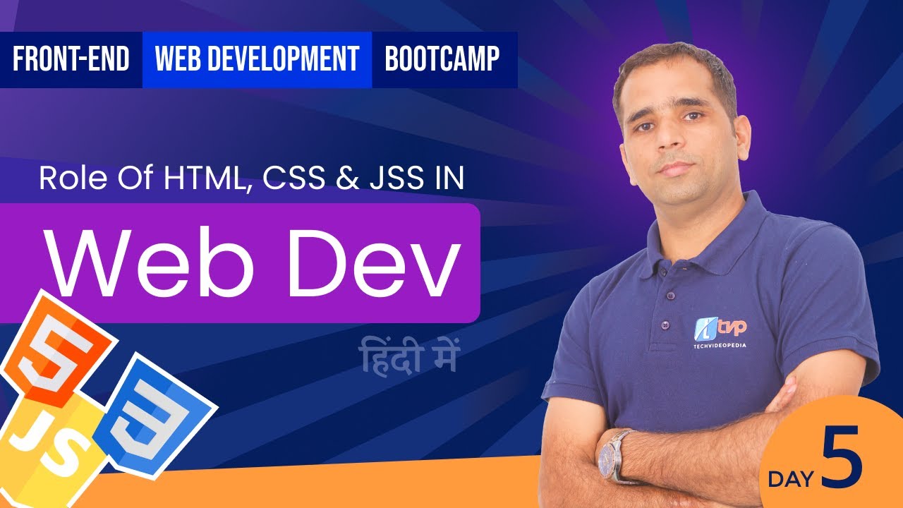 Front end web Development Bootcamp #05 | Role of HTML, CSS and ...