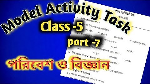 Class -5 poribesh o biggian model activity task part -7//class-5 science  task // Wbbsc//new