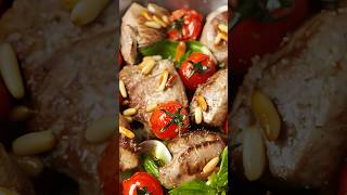 Poêlée d'agneau bio aux tomates cerises et au basilic ⭐ #agneau #bio #tomatescerises