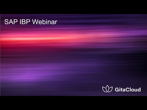 GitaCloud Webinar: SAP IBP for Inventory 1805 Showcase on May 25th 2018