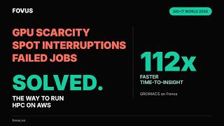 GPU Scarcity, Spot Interruptions, Failed Jobs: Solved. The Way to Run HPC on AWS | BIO-IT 2026