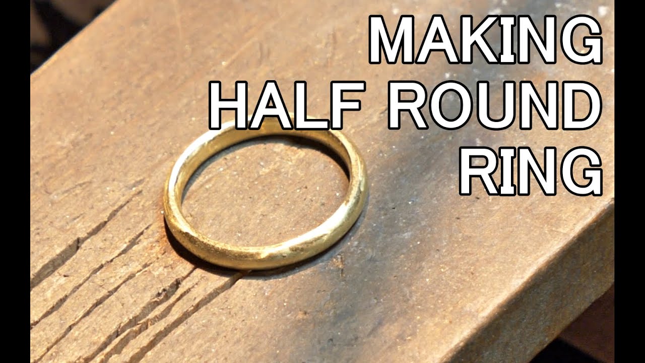 Half round Ring】Jewelry making 甲丸リングの作り方 - YouTube