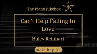 Can't Help Falling In Love -Haley Reinhart (male key)│piano karaoke