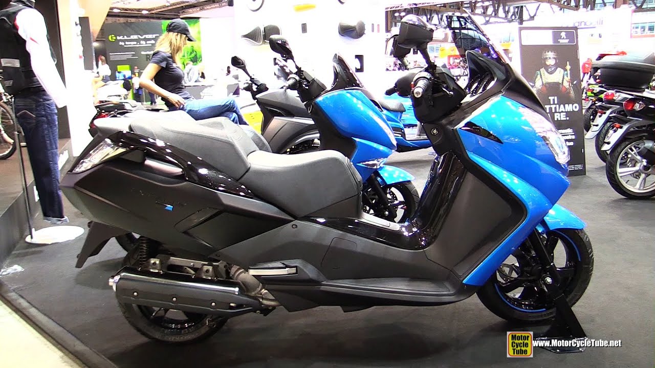 2015 Peugeot Satelis Blue Line 125 Scooter - Walkaround - 2014 EICMA Milan  Motorcycle Exhibition - YouTube