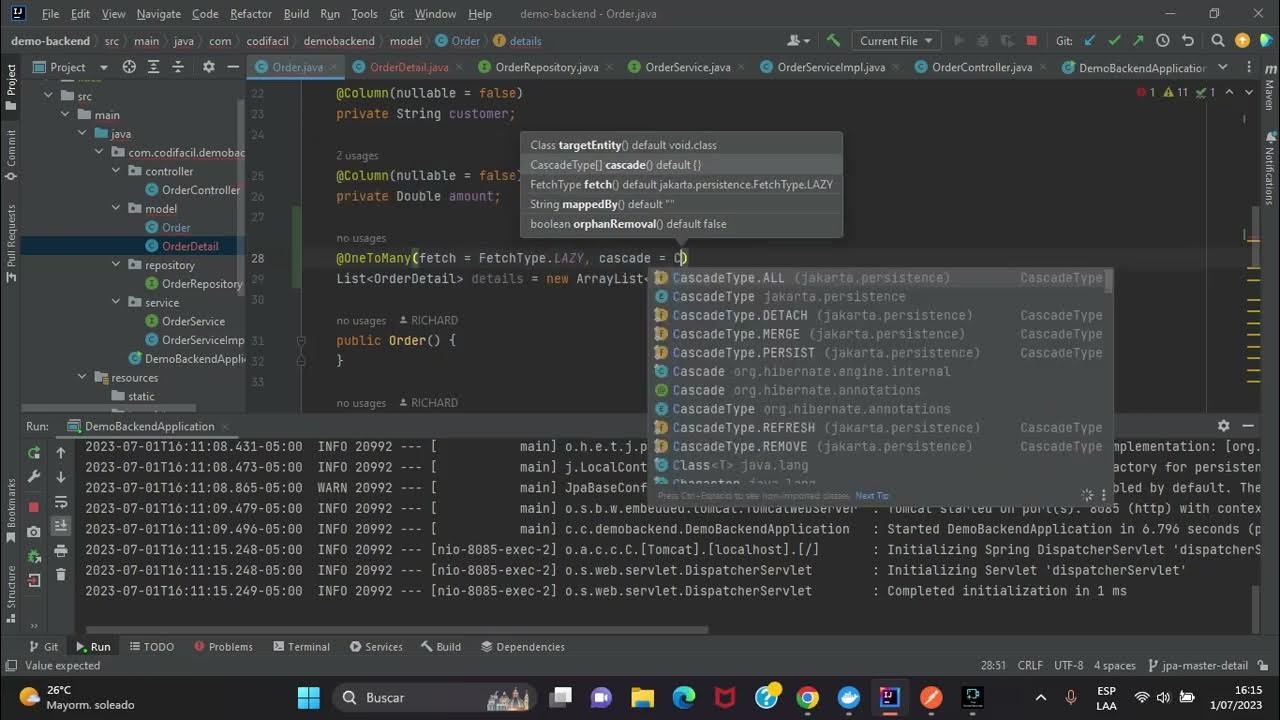 Java - Spring Boot 3: Aprendamos a mapear e implementar una relación ...