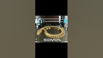 Fascinating Gold Articulated Dragon 3D Print Timelapse #timelapse #3dprinting  #3dprinter