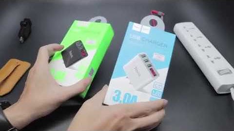 Review Củ Sạc Hoco C15 Sạc 3 Cổng USB có Đồng Hồ Đo Dòng Điện ( giá ~100k/c) QUÁ ỔN !!!!