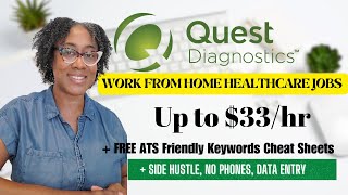 Quest Diagnostics is HIRING! | Get Paid up to $33/hr | Best Work from Home Jobs | Minimal Experience