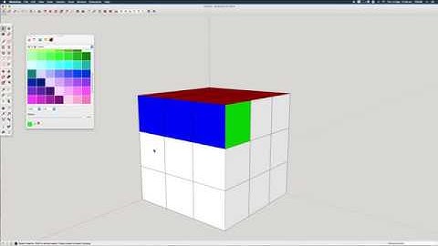 HOW TO MAKE A 3D RUBIKS CUBE IN SKETCH UP