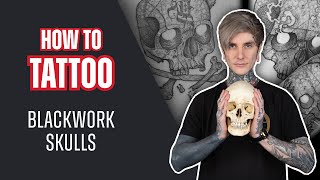 How to Tattoo Blackwork Skulls With Simon Mora | Tattoo Tutorial screenshot 2