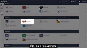 cPanel - How to Block IP Addresses