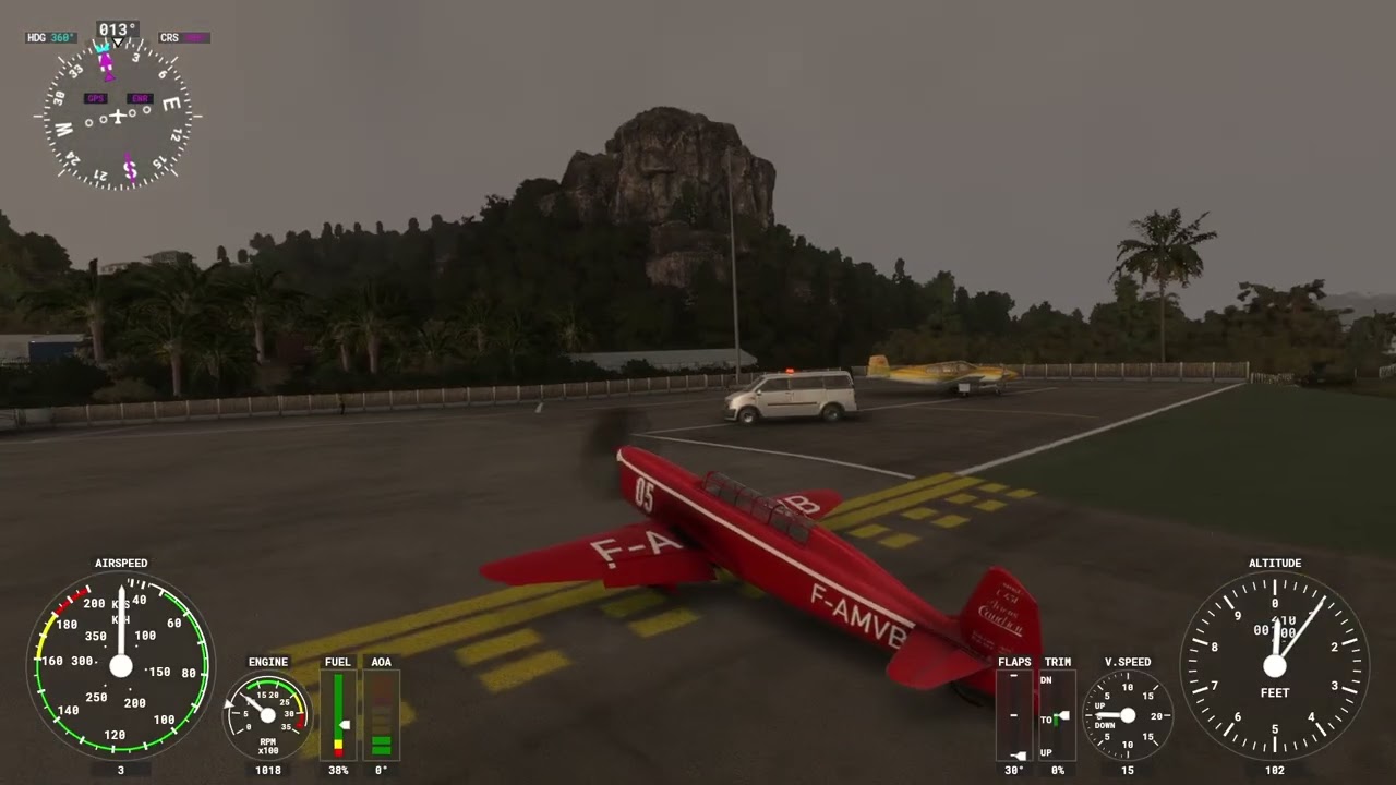 MSFS2020 landing at st Barts 
