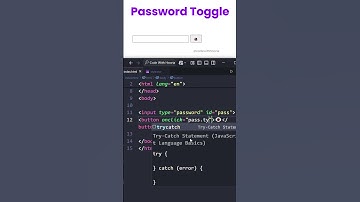 Password Reveal Toggle with JavaScript | Show/Hide Input Trick