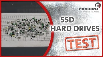 SHREDDING TEST | SSD hard drives | Erdwich Zerkleinerungs-Systeme GmbH