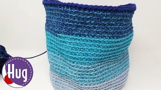 【編み物教室】植木鉢のカバーを編もう　細編みだけで簡単かわいい