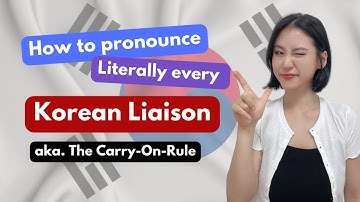 Pronouncing every Korean sound EVER. Part 6. Liaison aka Carry on Rule, #받침 #koreanlanguage