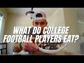 WHAT DO COLLEGE FOOTBALL PLAYERS EAT? | D3 FOOTBALL FULL DAY OF EATING