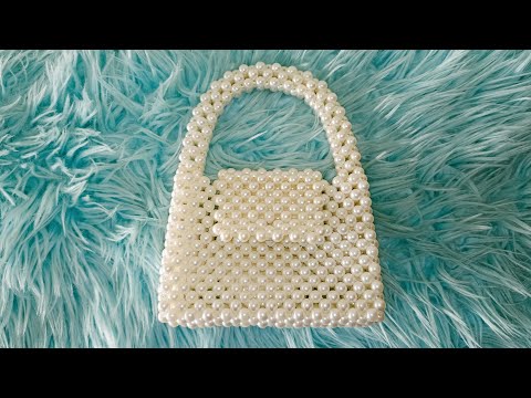 مشروع مربح من البيت طريقة عمل شنطة من خرز اللولي DIY Beaded Bag For Beginners Sac En Perles