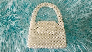 مشروع مربح من البيت: طريقة عمل شنطة من خرز اللولي/DIY beaded bag for beginners /Sac en perles