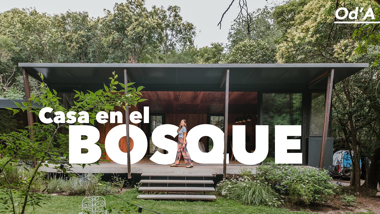 Une maison au milieu d’une forêt en Argentine