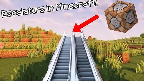 How to make an escalator in Minecraft bedrock! (Command block tutorial)