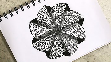 3D Geometrical Circles Mandala Pattern Art | Geometric Shapes Mandala Drawing